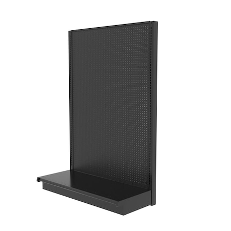 Lozier Shelving Single-Sided Starter, Black 48W 72H 16D P476S-ST